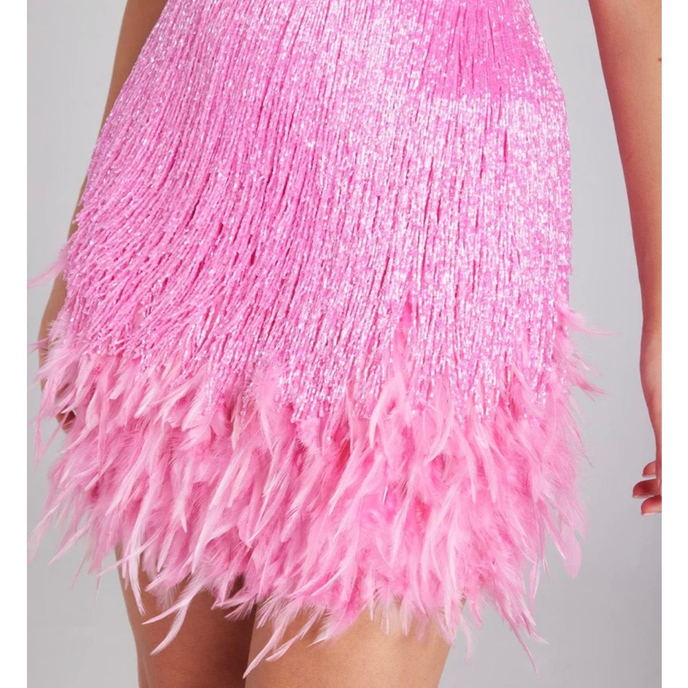 Nadine Merabi Sara pink skirt